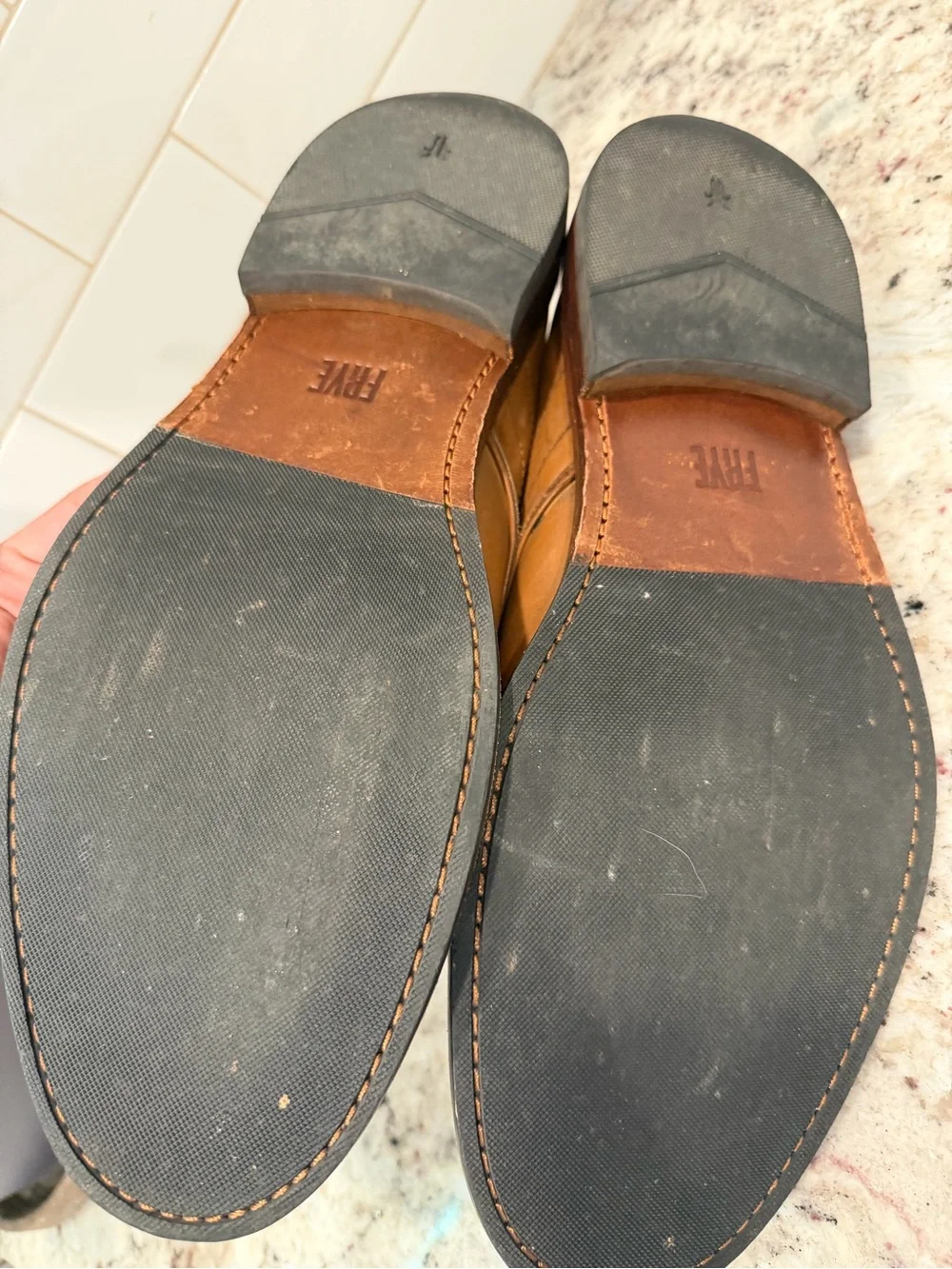Frye Cognac Leather Chukka Boots